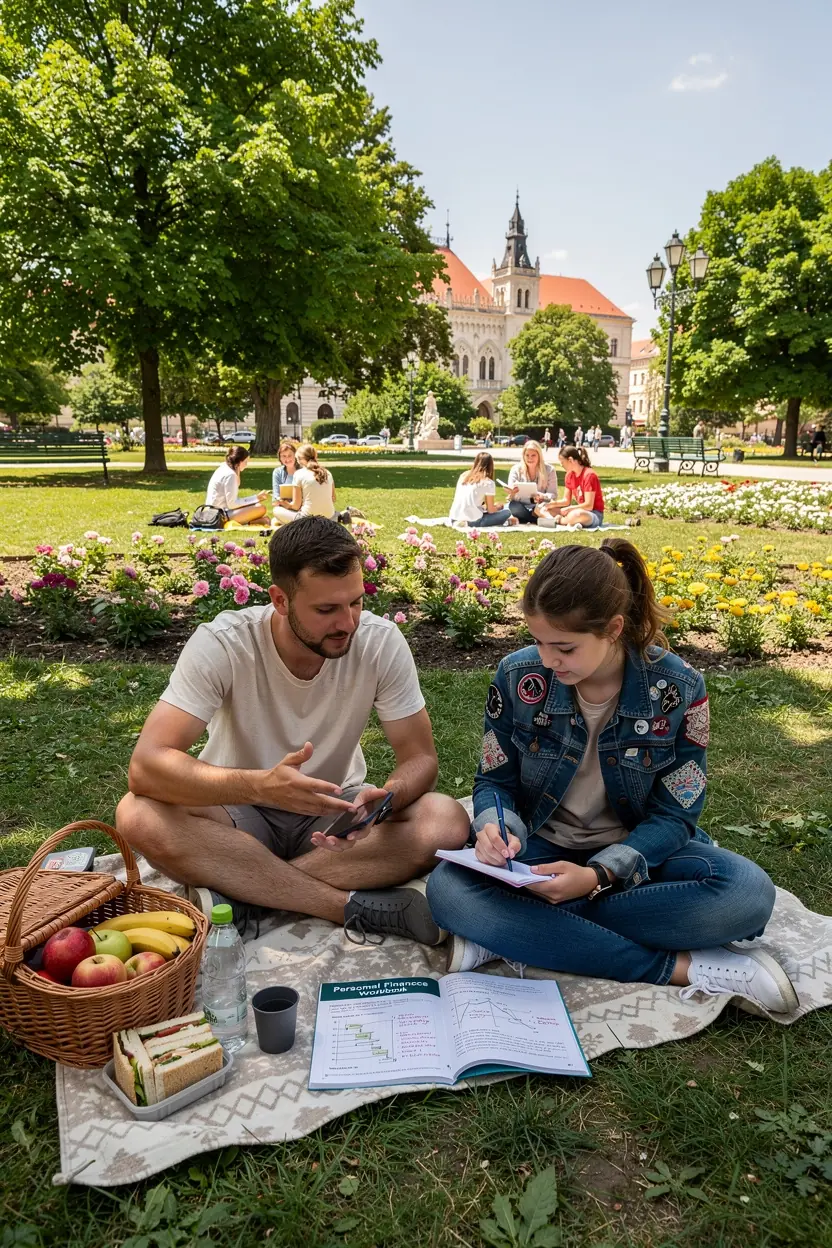 Sikeres megtakarítási szokások illusztrációja, amely a pénzügyi tudatosságot hangsúlyozza.